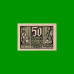 BILLETE DE ALEMANIA NOTGELD CIUDAD DE SCHALKAU 50 CENTAVOS, M. M. 1171.1, ESTADO SIN CIRCULAR.-
