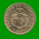 MONEDA DE COSTA RICA 25 COLONES, AÑO 2007, ESTADO NUEVA.- - Imagen 2