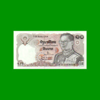 BILLETE DE THAILANDIA 10 BAHT, PICK 87, AÑO 1980 ESTADO SIN CIRCULAR.-