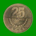 MONEDA DE COSTA RICA 25 COLONES, AÑO 2007, ESTADO NUEVA.-