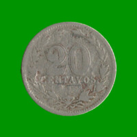 MONEDA DE ARGENTINA, M$N 2DA CIRCULACION, 0,20 CTVOS, AÑO 1912, ESTADO USADA.-