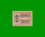 BILLETE DE AUSTRIA NOTGELD CIUDAD DE FELDKIRCHEN 10 HELLER, ESTADO SIN CIRCULAR.- - Imagen 2