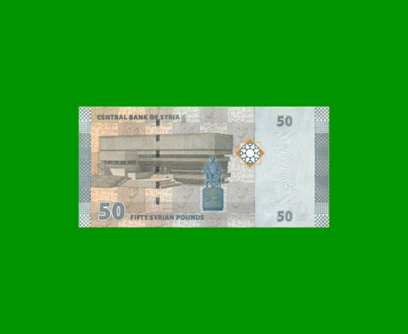 BILLETE DE SIRIA 50 LIBRAS, PICK 112, ESTADO SIN CIRCULAR.- - Imagen 2