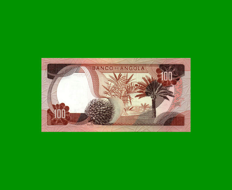 BILLETE DE ANGOLA 100 ESCUDOS, PICK 101, AÑO 1972, ESTADO SIN CIRCULAR.- - Imagen 2