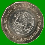 MONEDA DE MEXICO 20 PESOS, BIMETALICA, "ZAPATA", AÑO 2019, ESTADO NUEVA.- - Imagen 2