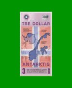 BILLETE DE ANTARTIDA 3 DOLARES, POLYMERO FANTASIA, AÑO 2008, ESTADO SIN CIRCULAR.- - Imagen 2
