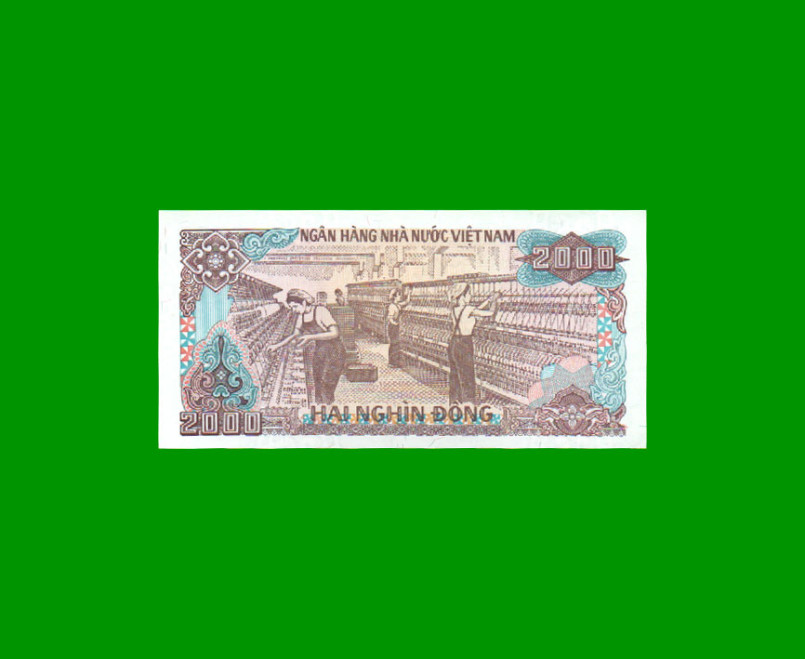 BILLETE DE VIETNAM 2.000 DONG, PICK 107, AÑO 1998, ESTADO SIN CIRCULAR.- - Imagen 2