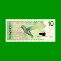 BILLETE DE ANTILLAS HOLANDESAS 10 GULDEN, PICK 28H, AÑO 2016, ESTADO SIN CIRCULAR.-