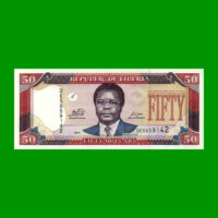BILLETE DE LIBERIA 50 DOLARES, PICK 29f, AÑO 2011, ESTADO SIN CIRCULAR.-