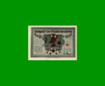 BILLETE DE ALEMANIA NOTGELD CIUDAD DE ARNFTADT 25 CENTAVOS, M. M. 43.1, ESTADO EXCELENTE.-