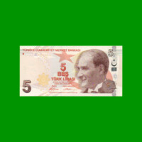 BILLETE DE TURQUIA 5 LIRAS, PICK 222a, AÑO 2009, ESTADO SIN CIRCULAR.-