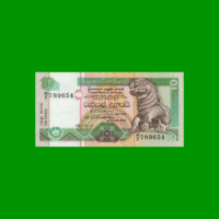 BILLETE DE SRI LANKA 10 RUPIAS, PICK 102a, AÑO 1991, ESTADO SIN CIRCULAR.-
