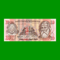 BILLETE DE HONDURAS 10 LEMPIRAS, PICK 86c, AÑO 2004, ESTADO SIN CIRCULAR.-