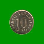 MONEDA DE ESTONIA 10 SENT, AÑO 1998, ESTADO NUEVA.-