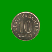 MONEDA DE ESTONIA 10 SENT, AÑO 1998, ESTADO NUEVA.-