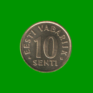 MONEDA DE ESTONIA 10 SENT, AÑO 1998, ESTADO NUEVA.-