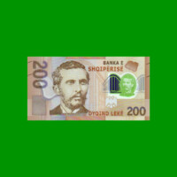 BILLETE DE ALBANIA 200,00 LEKE, POLYMERO PICK 76, ESTADO SIN CIRCULAR.-