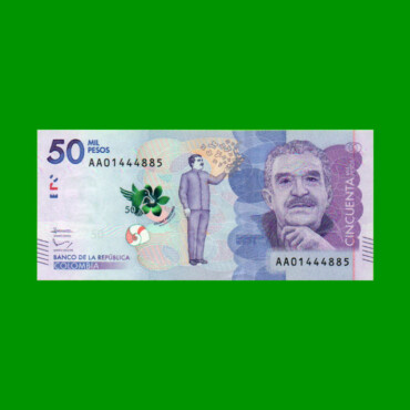 BILLETE DE COLOMBIA $ 50.000,00, PICK NEW, AÑO 2015, ESTADO SIN CIRCULAR.-