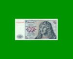 BILLETE DE ALEMANIA REPUBLICA FEDERAL 10 DEUTSCHE MARK, PICK 31b, ESTADO MUY BUENO+ .-