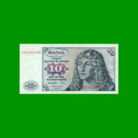 BILLETE DE ALEMANIA REPUBLICA FEDERAL 10 DEUTSCHE MARK, PICK 31b, ESTADO MUY BUENO+ .-