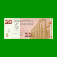 BONO DE CORDOBA $ 20,00, EC 302, AÑO 2002, SERIE G, ESTADO MUY BUENO+ .-