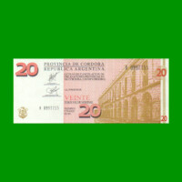 BONO DE CORDOBA $ 20,00, EC 303, AÑO 2002, SERIE H, ESTADO SIN CIRCULAR.-