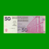 BONO DE CORDOBA $ 50,00, EC 304, AÑO 2001, SERIE E, ESTADO EXCELENTE+ .-