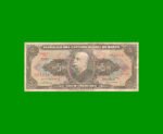 BILLETE DE BRASIL 5 CRUZEIROS, PICK 176a, AÑO 1962, ESTADO BUENO+ .-