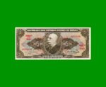 BILLETE DE BRASIL 5 CRUZEIROS, PICK 176b, AÑO 1963, ESTADO SIN CIRCULAR.-