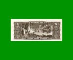 BILLETE DE BRASIL 5 CRUZEIROS, PICK 176c, AÑO 1964, ESTADO EXCELENTE+ .- - Imagen 2