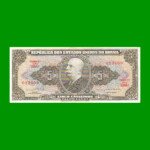 BILLETE DE BRASIL 5 CRUZEIROS, PICK 176d, AÑO 1964, ESTADO EXCELENTE.-