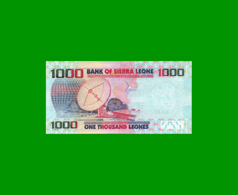 BILLETE DE SIERRA LEONA 1.000 LEONES, PICK NEW, AÑO 2013, ESTADO SIN CIRCULAR.- - Imagen 2