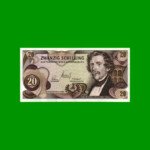 BILLETE DE AUSTRIA 20 SCHILLING, PICK 142, AÑO 1967, ESTADO MUY BUENO+ .-