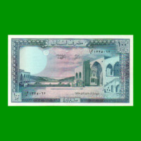BILLETE DE LIBANO 100 LIVRE, PICK 66d, AÑO 1988, ESTADO EXCELENTE+ .-