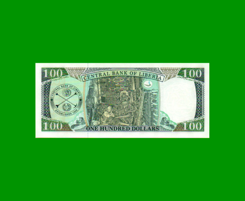 BILLETE DE LIBERIA 100 DOLARES, PICK 30f, AÑO 2011, ESTADO SIN CIRCULAR.- - Imagen 2