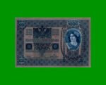 BILLETE DE AUSTRIA 1.000 CORONAS, PICK 59, AÑO 1902 (1919), ESTADO EXCELENTE.- - Imagen 2