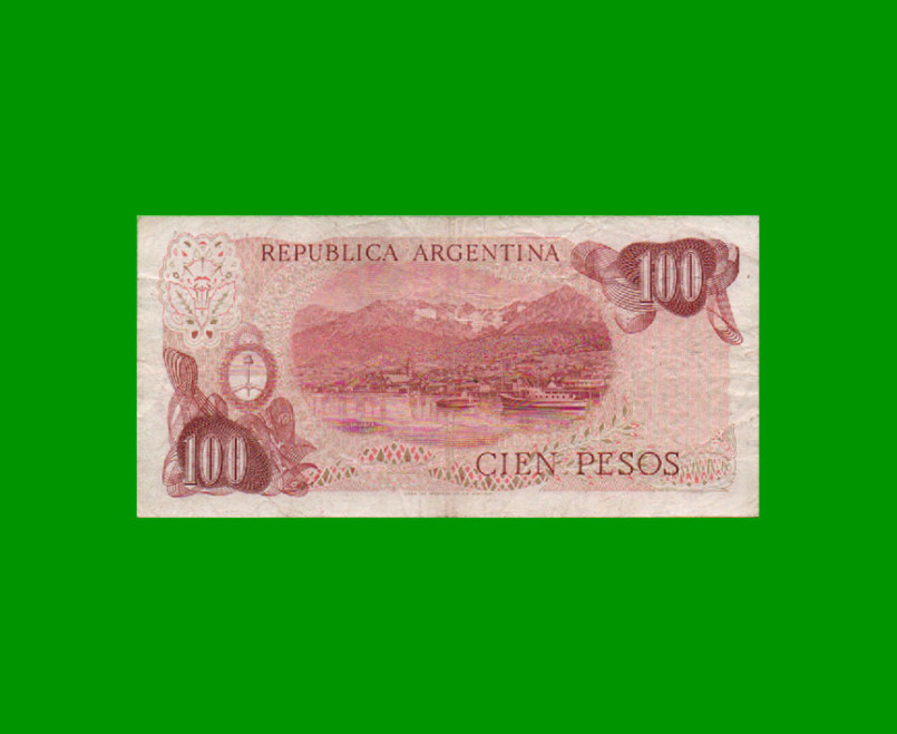 REPOSICION BILLETE PESOS LEY 18.188 $ 100,00, BOT 2403b, ESTADO BUENO+ .- - Imagen 2