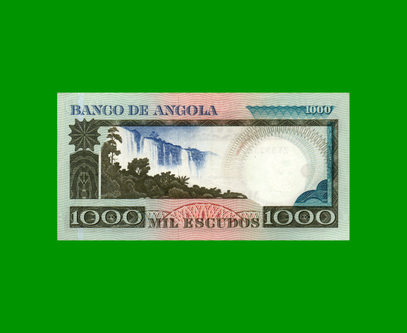 BILLETE DE ANGOLA 1.000 ESCUDOS, PICK 108, AÑO 1973, ESTADO EXCELENTE.- - Imagen 2