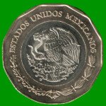 MONEDA DE MEXICO 20 PESOS, CONMEMORATIVA, BIMETALICA, AÑO 2021, BICENTENARIO MARINA ARMADA, ESTADO NUEVA.- - Imagen 2