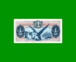 BILLETE DE COLOMBIA $ 1,00, PICK 404e, AÑO 1972, ESTADO EXCELENTE.- - Imagen 2