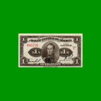 BILLETE DE BOLIVIA 1 BOLIVIANO, PICK 119, AÑO 1928, ESTADO EXCELENTE+ .-