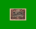 BILLETE DE AUSTRIA NOTGELD CIUDAD DE FELDKIRCHEN 50 HELLER, ESTADO SIN CIRCULAR.-