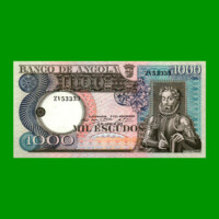 BILLETE DE ANGOLA 1.000 ESCUDOS, PICK 108, AÑO 1973, ESTADO EXCELENTE.-