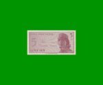 BILLETE DE INDONESIA 5 SEN, PICK 91, AÑO 1964, ESTADO SIN CIRCULAR.-