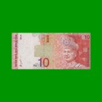 BILLETE DE MALASIA 10 RINGGIT, PICK 42a, ESTADO MUY BUENO+ .-