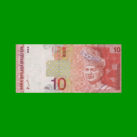 BILLETE DE MALASIA 10 RINGGIT, PICK 42a, ESTADO MUY BUENO+ .-