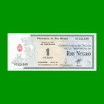 BONO DE RIO NEGRO $ 1,00, EC 377, AÑO 1995, ESTADO EXCELENTE+ .-