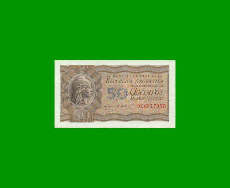 MONEDA NACIONAL 0,50 CTVOS, BOT 1903, AÑO 1951,  ESTADO EXCELENTE+ .-