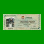 BONO MUNICIPALIDAD DE CRUZ DEL EJE $ 10,00, AÑO 1996, SERIE A, ESTADO SIN CIRCULAR.-