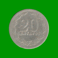 MONEDA DE ARGENTINA, M$N 2DA CIRCULACION, 0,20 CTVOS, AÑO 1915, ESTADO USADA.-